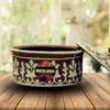 CLAY SERVING HANDI WITH LID DECORATED