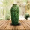 CLAY VASE GREEN  16 ” X  25″